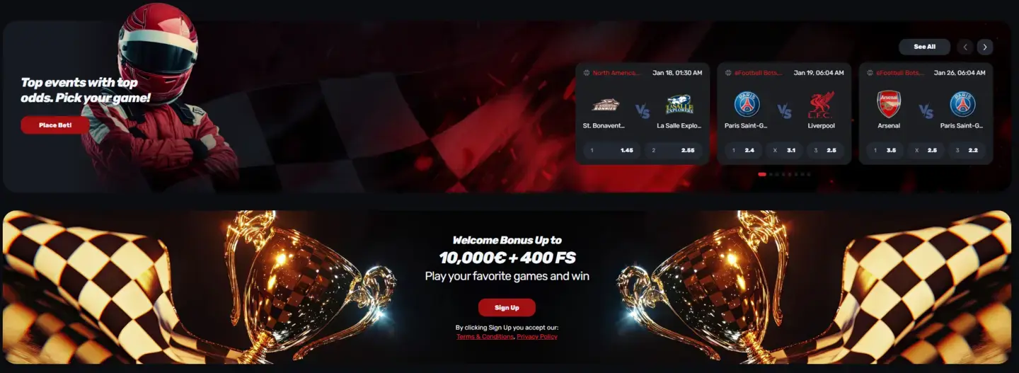Redracer Casino platform overview for Canadian players